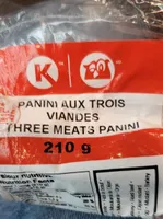 Three meats panini