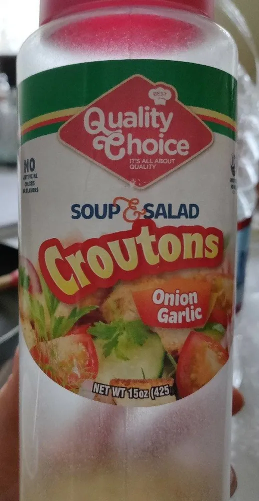 Croutons onion garlic