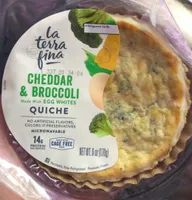 Cheddar and broccoli quiche