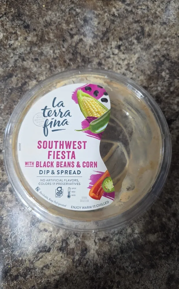 Southwest Fiesta With Black Beans & Corn Dip & Spread