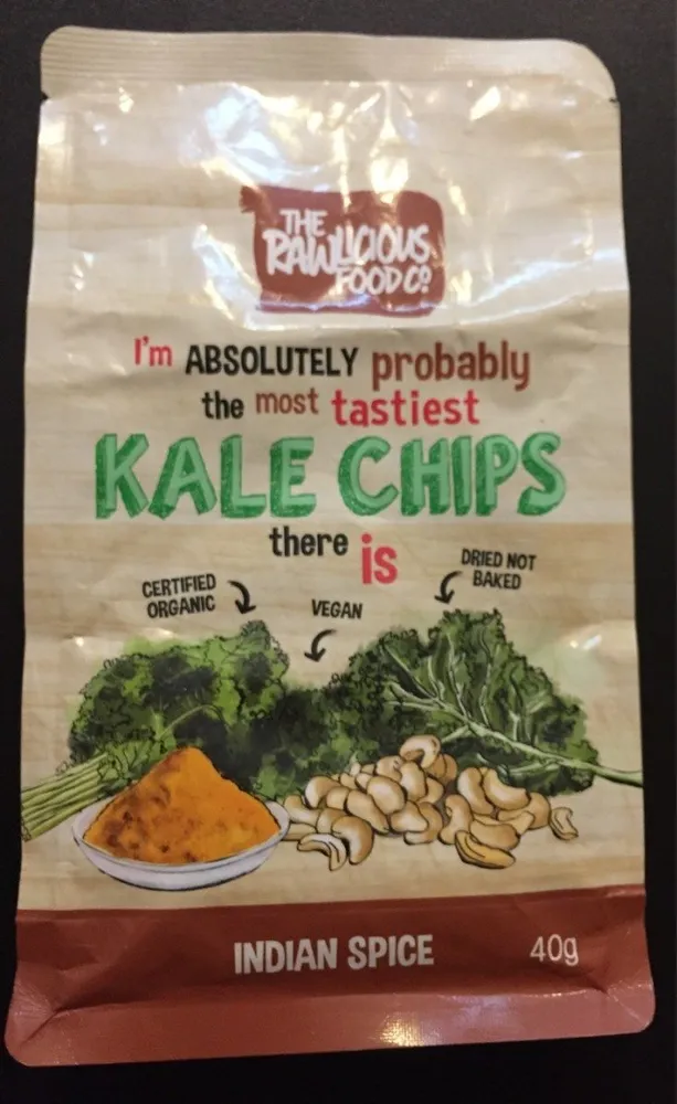 Kale chips Indian spice