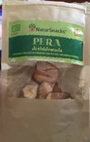 Snack pera deshidratada