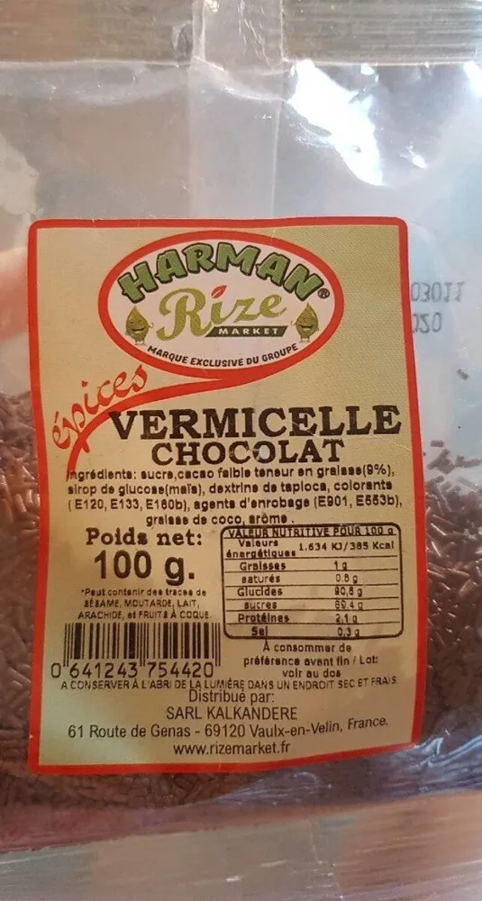 Vermicelle chocolat