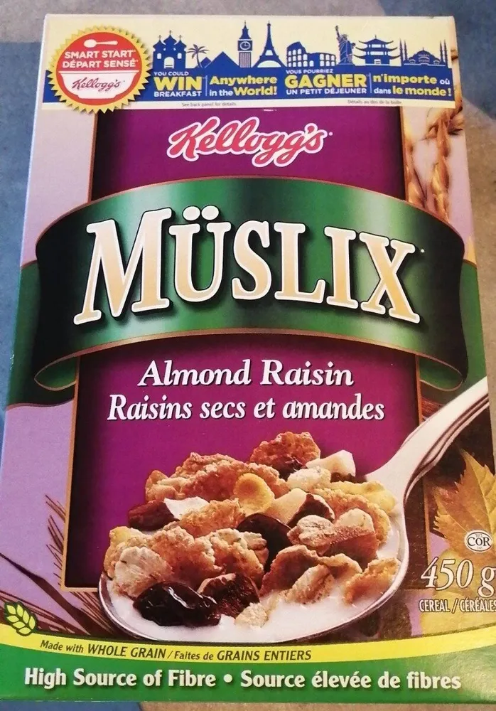 Muslix raisins secs et amandes