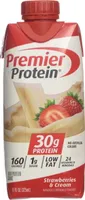 High protein shake strawberry cream