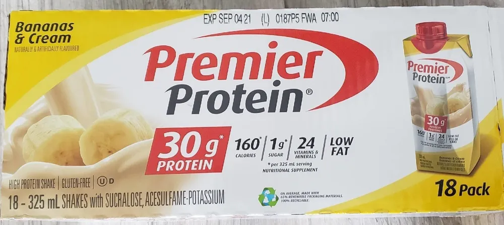 Premier protein Bananas & Cream