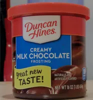 Duncan hines, creamy home-style frosting, milk chocolate