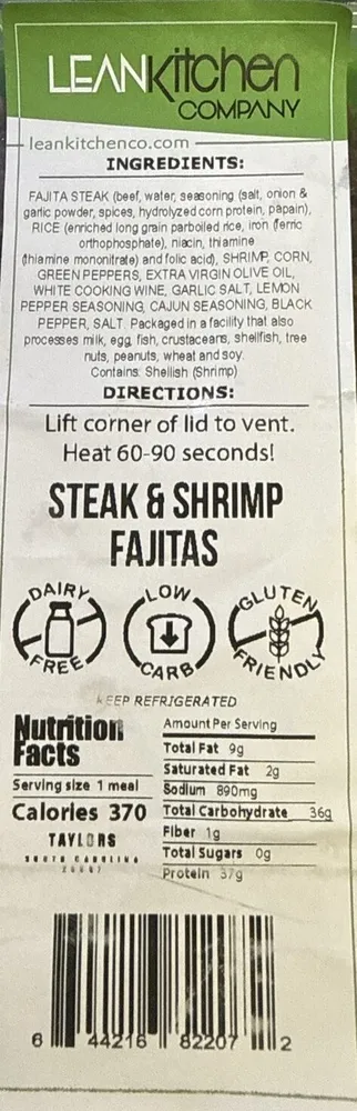 STEAK & SHRIMP FAJITAS