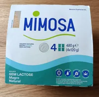 Iogurte natural magro sem lactose 4x120g