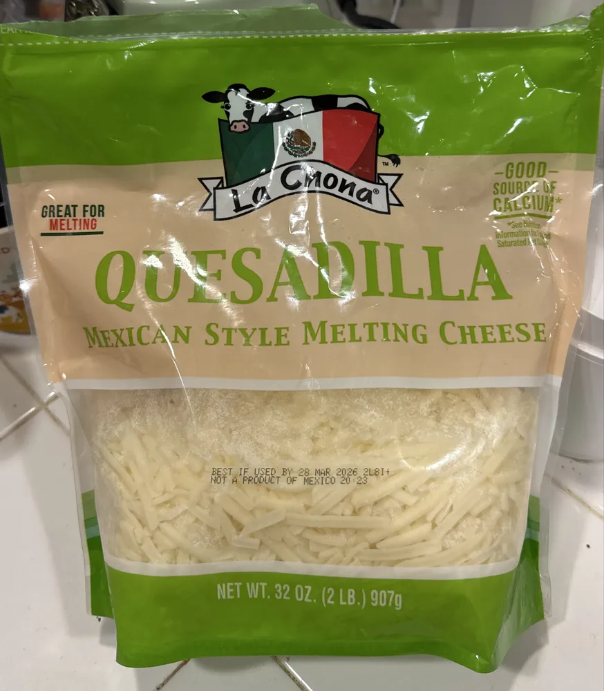Quesadilla Mexican Style Melting Cheese