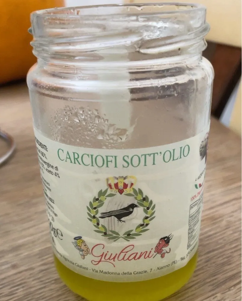 artichokes in olive oil
