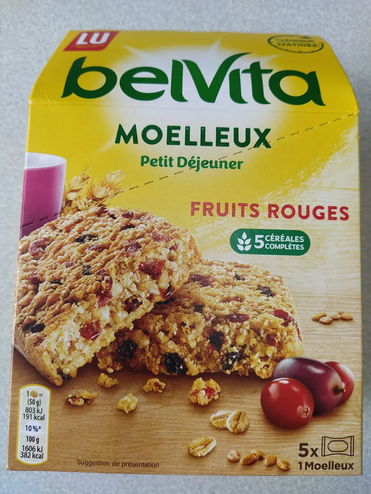 Moelleux Petit Déjeuner fruits rouges