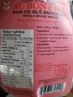 Pain blé entier Bio