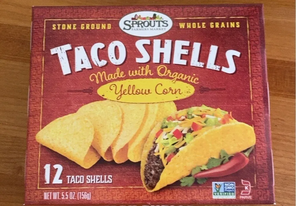 Organic Taco Shells Yellow Corn