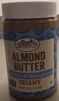 Almond Butter Unsalted & Unsweetened Creamy