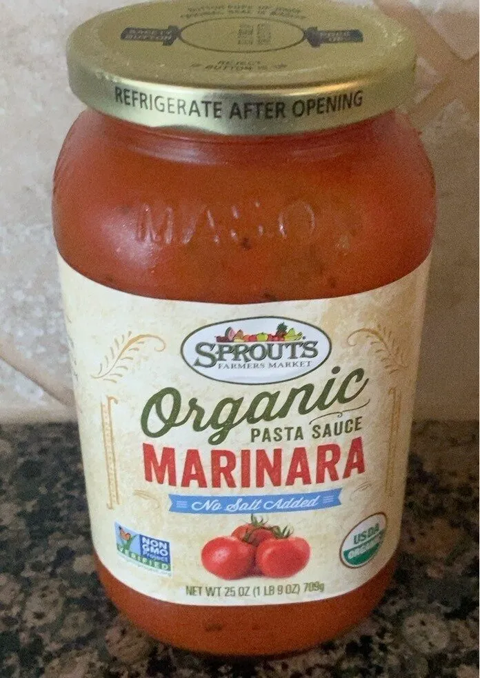Organic Marinara Pasta Sauce No Salt Added