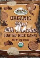 Organic Mini Milk Chocolate Coated Brown Rice Cakes