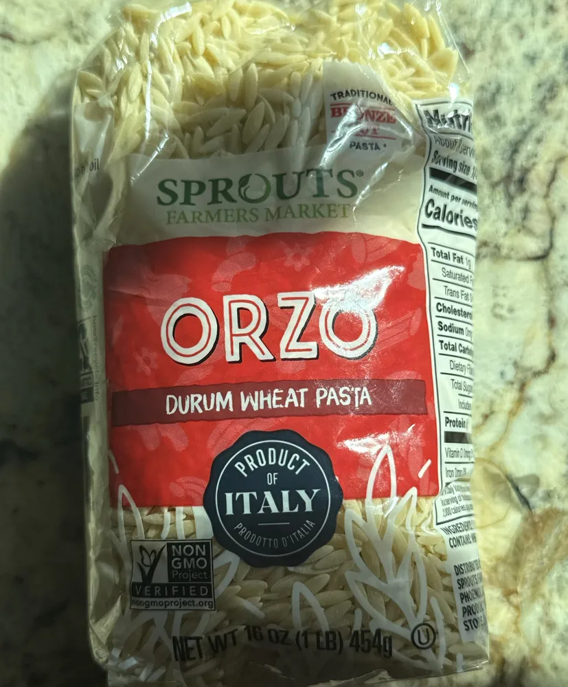 ORZO DURUM WHEAT PASTA
