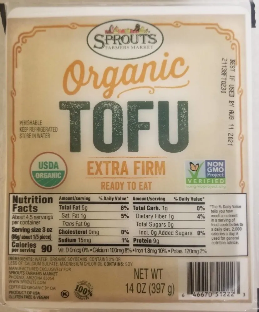 Organic Tofu Extra Firm