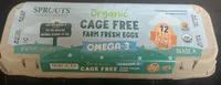 Organic omega-3 eggs