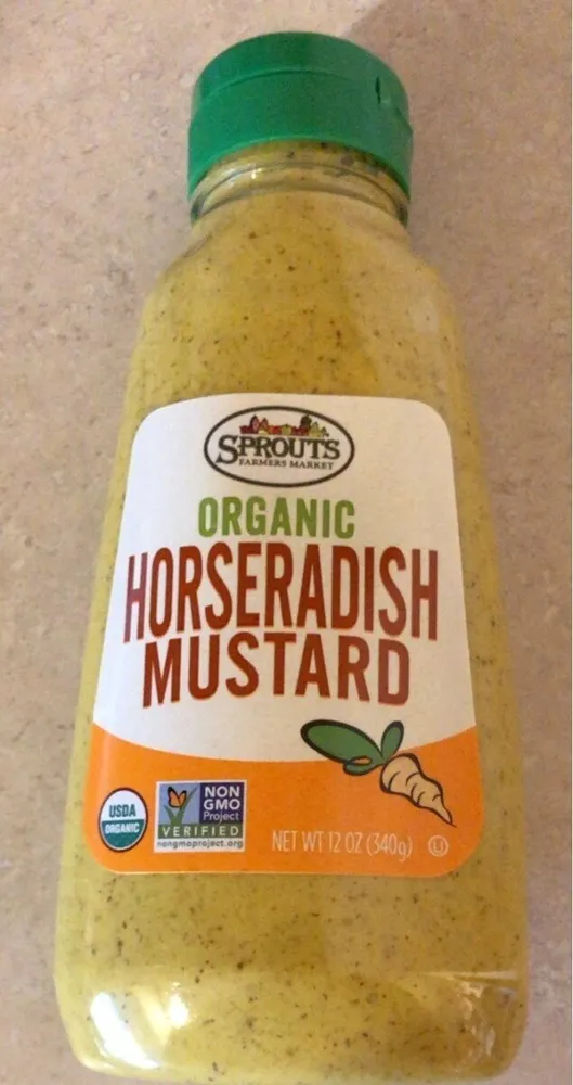 Organic horseradish mustard