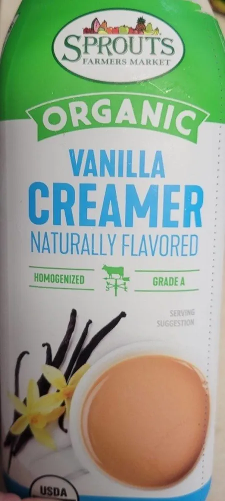 Sprouts farmers market organic creamer