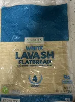 White lavish flatbread
