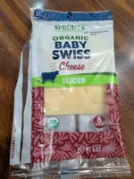 Organic Baby Swiss Cheese Sliced
