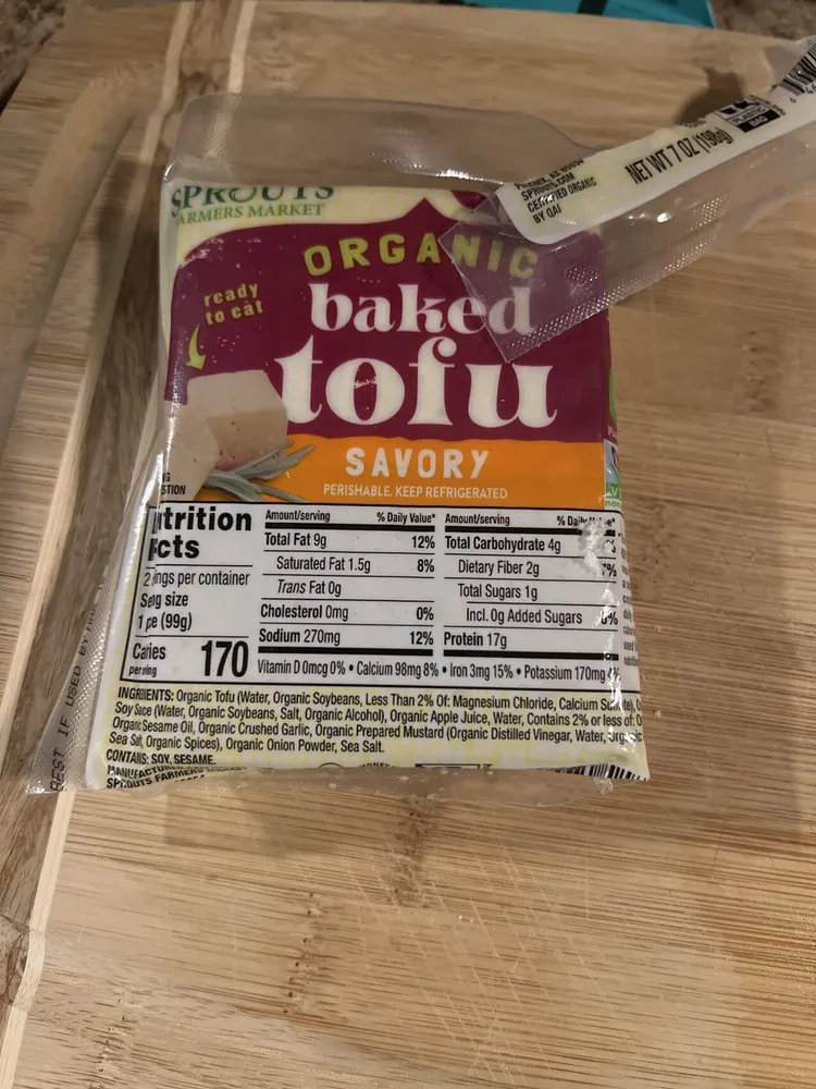 Organic baked tofu savory - Sprouts Farmers Market