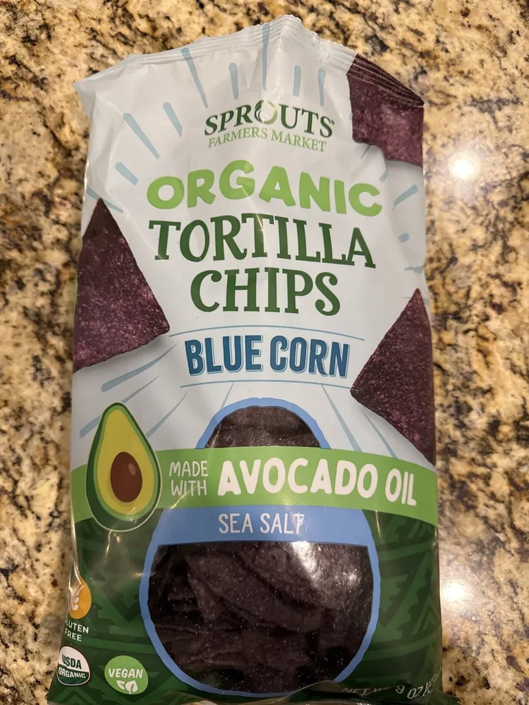 Organic Tortilla Chips Blue Corn