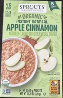 Organic Apple Cinnamon Instant Oatmeal