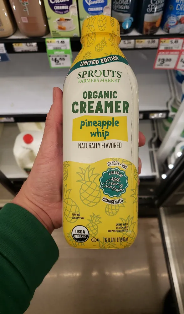 Sprouts pineapple whip creamer