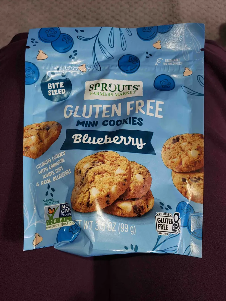 Gluten Free Mini Cookies Blueberry