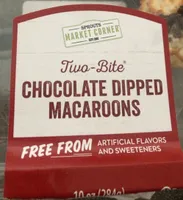 Chocolate Flavored Dipped Macaroons