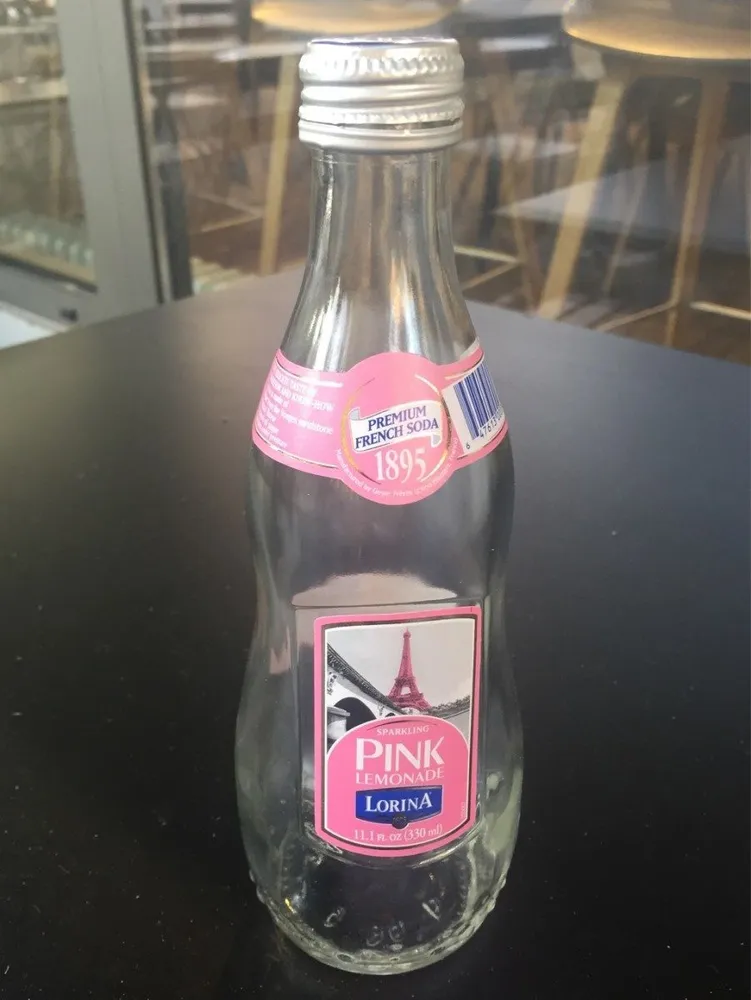 Lorina, sparkling soda, pink lemonade