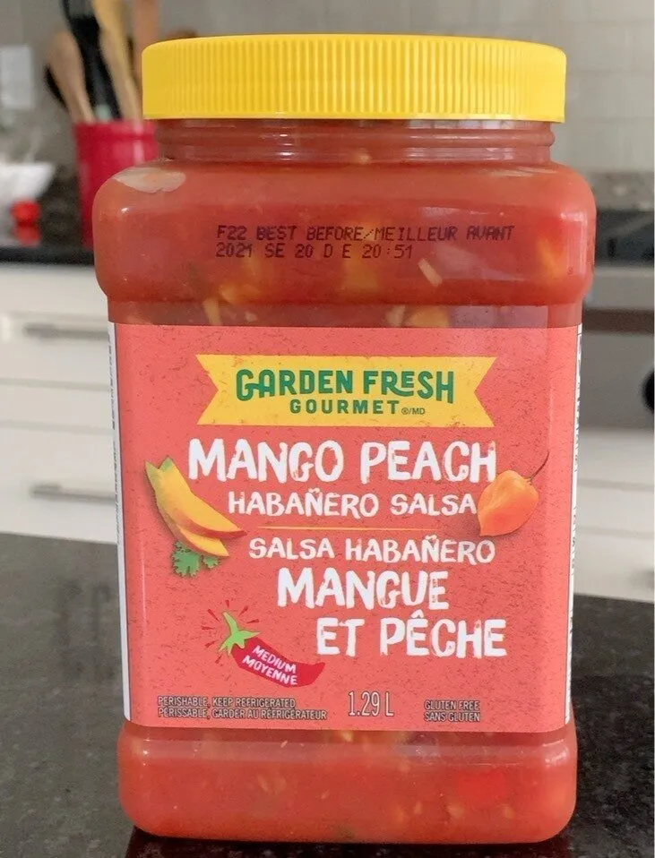 Mango Peach Havanero salsa
