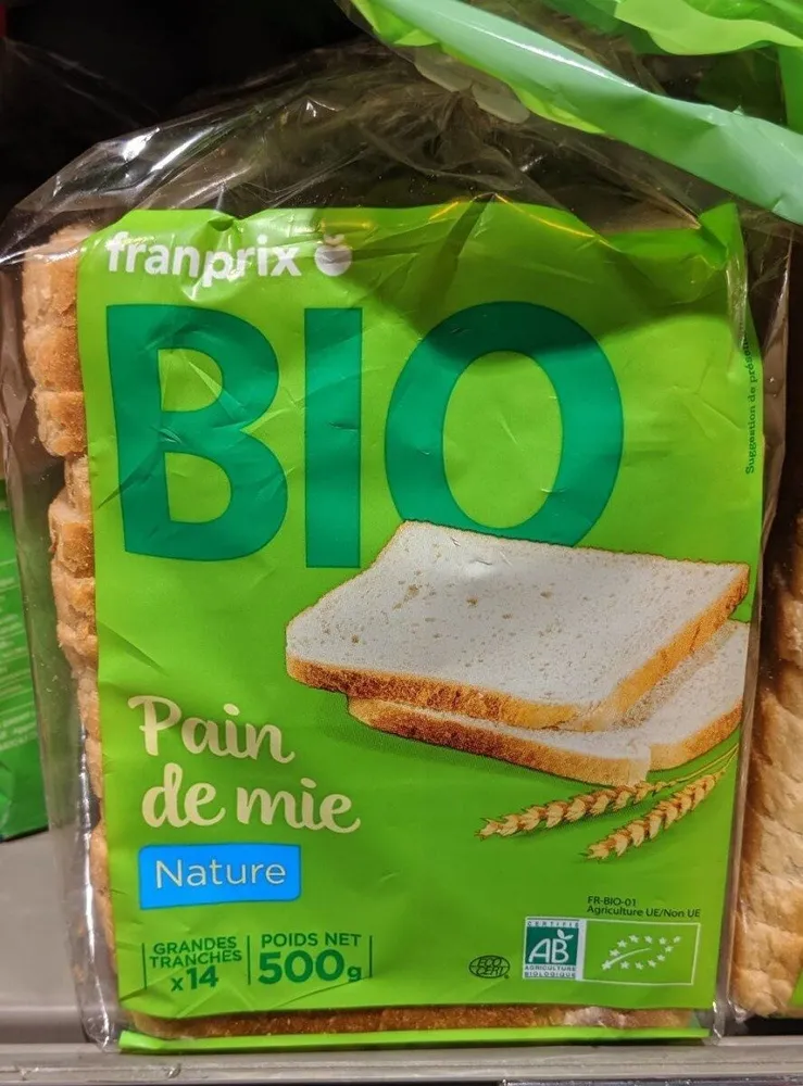 Pain de mie grande tranche
