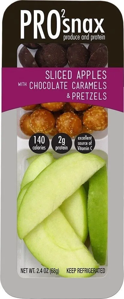 Sliced Apples, Chocolatey Caramels & Pretzels