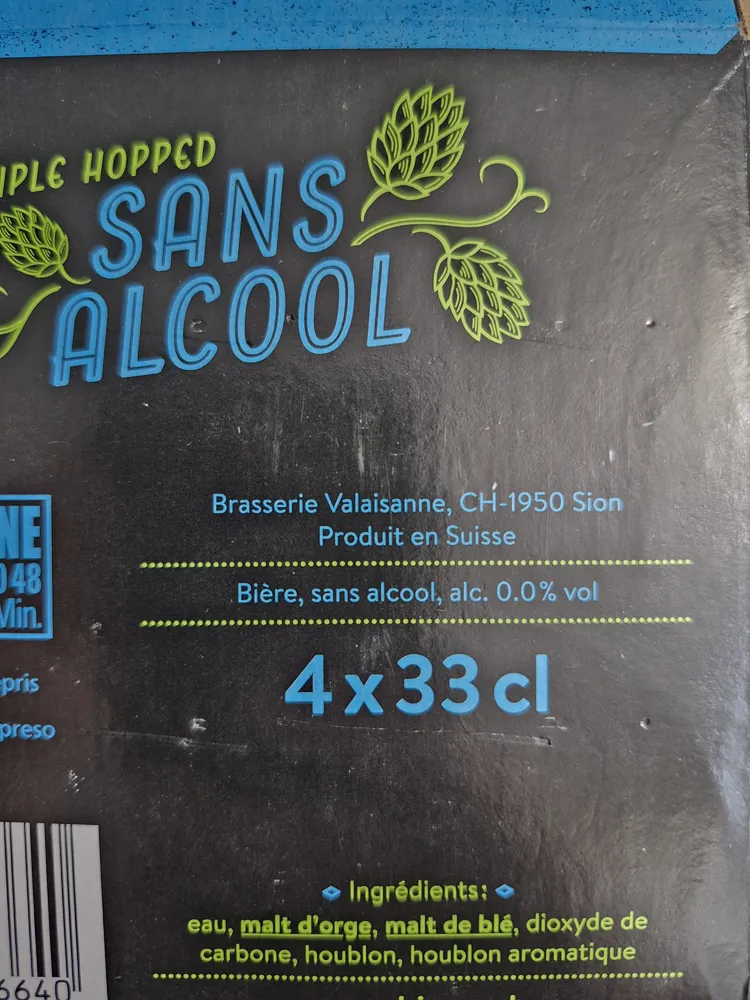 Bière sans alcool