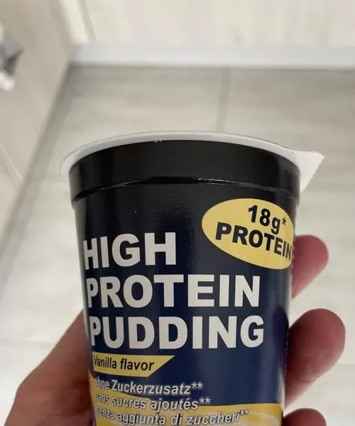 High protein pudding