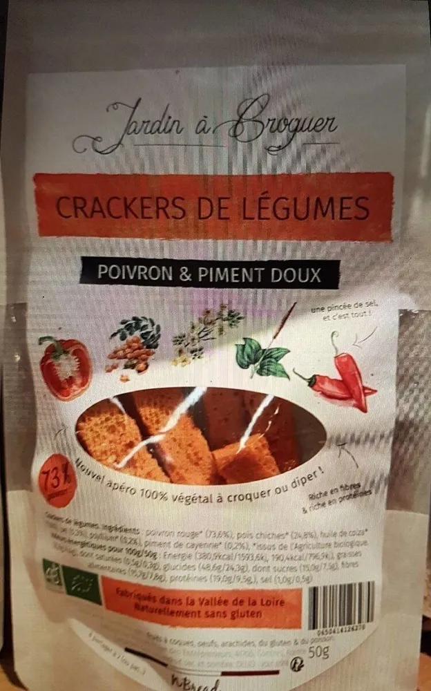 Crackers légumes poivron et piment