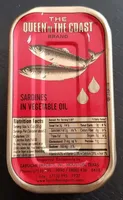Sardines in vegetable oil 4 3/8 oz