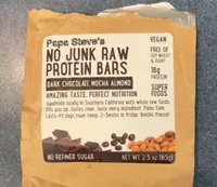 NO JUNK RAW PROTEIN BARS DARK CHOCOLATE MOCHA ALMOND