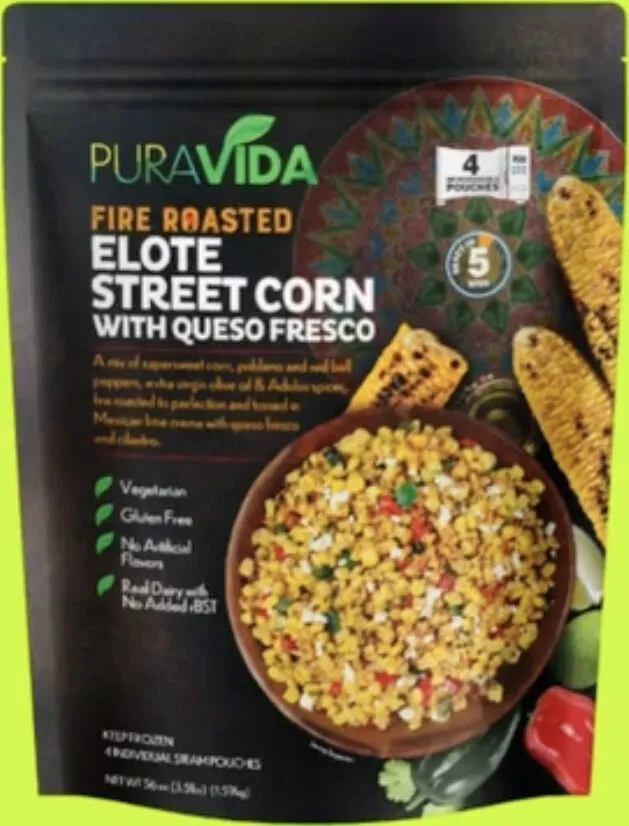 Fire roasted elote street corn with queso fresco