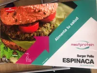 Burger pollo espinaca