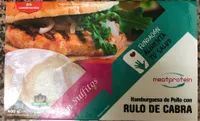 Hamburguesa de Pollo con rulo de cabra