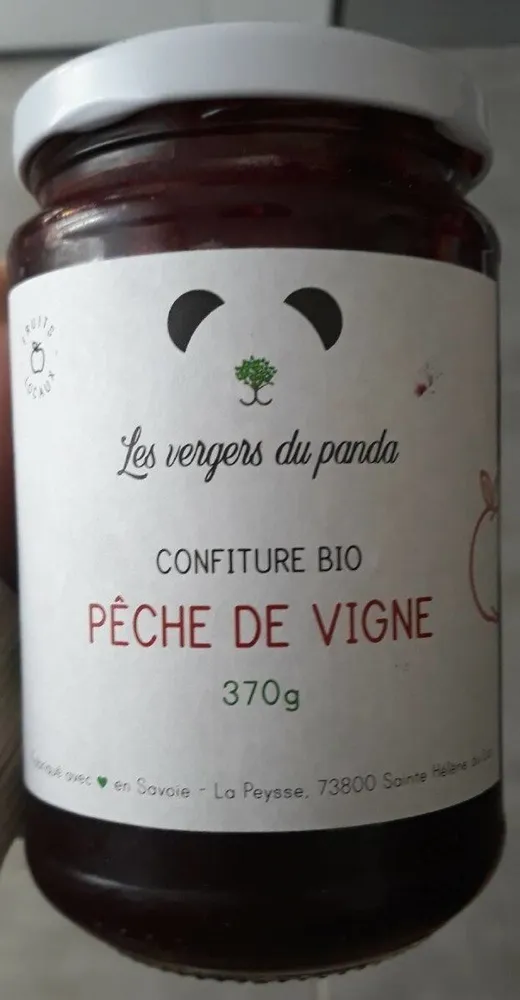 Confiture pêche de vigne