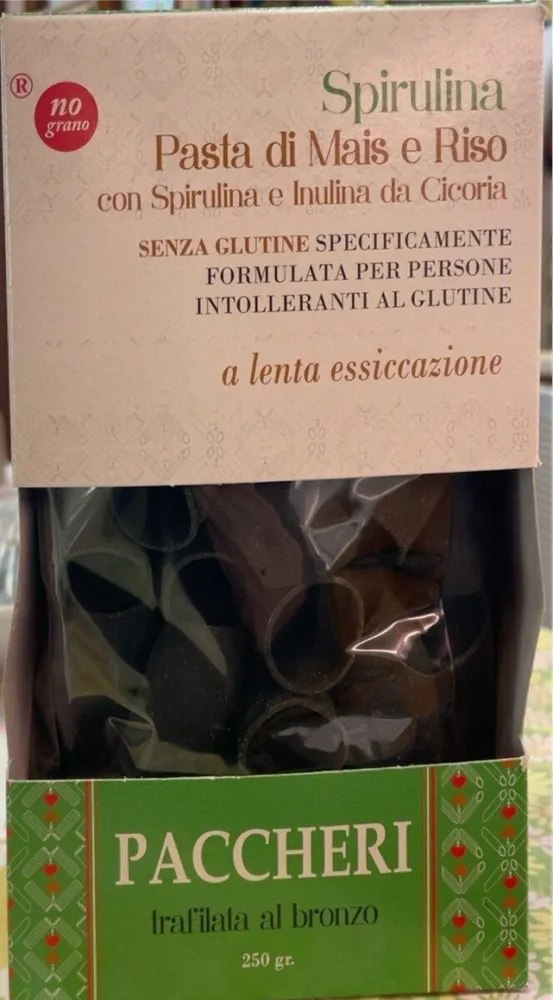 Spirulina Pasta di mais e riso