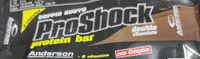 ProShock protein bar double chocolate