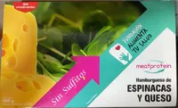 Hamburguesas espinacas y queso